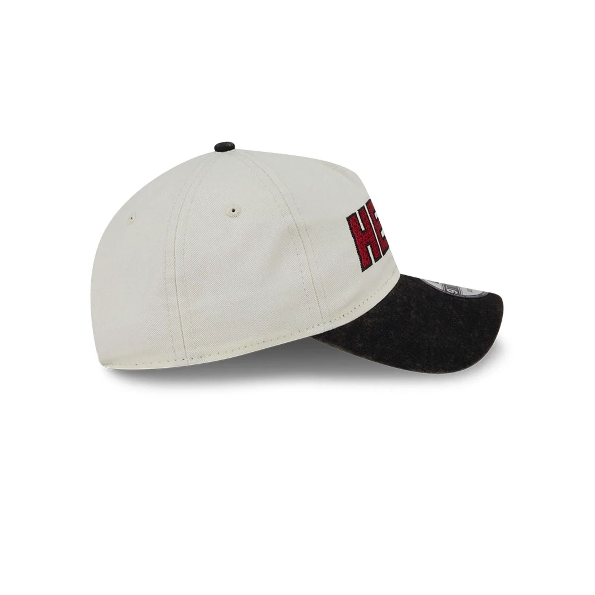 This is a Miami Heat Pastel White 9TWENTY A-Frame Adjustable Cap 5
