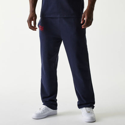 The Male model is wearing Red Bull Racing Dark Blue Joggers 1