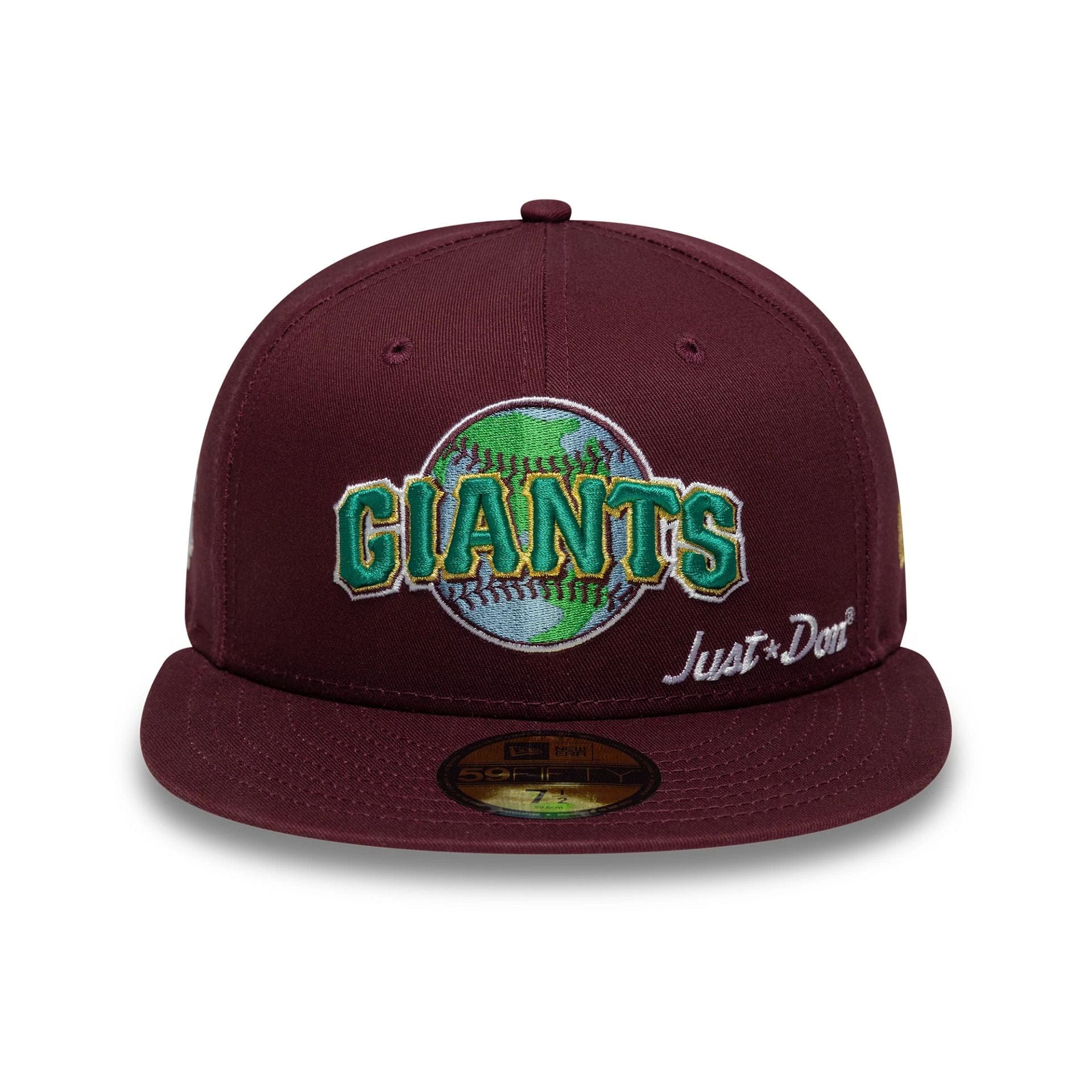 This is a San Francisco Giants Just Don Dark Purple 59FIFTY Fitted Cap 3