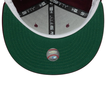 This is a San Francisco Giants Just Don Dark Purple 59FIFTY Fitted Cap 2