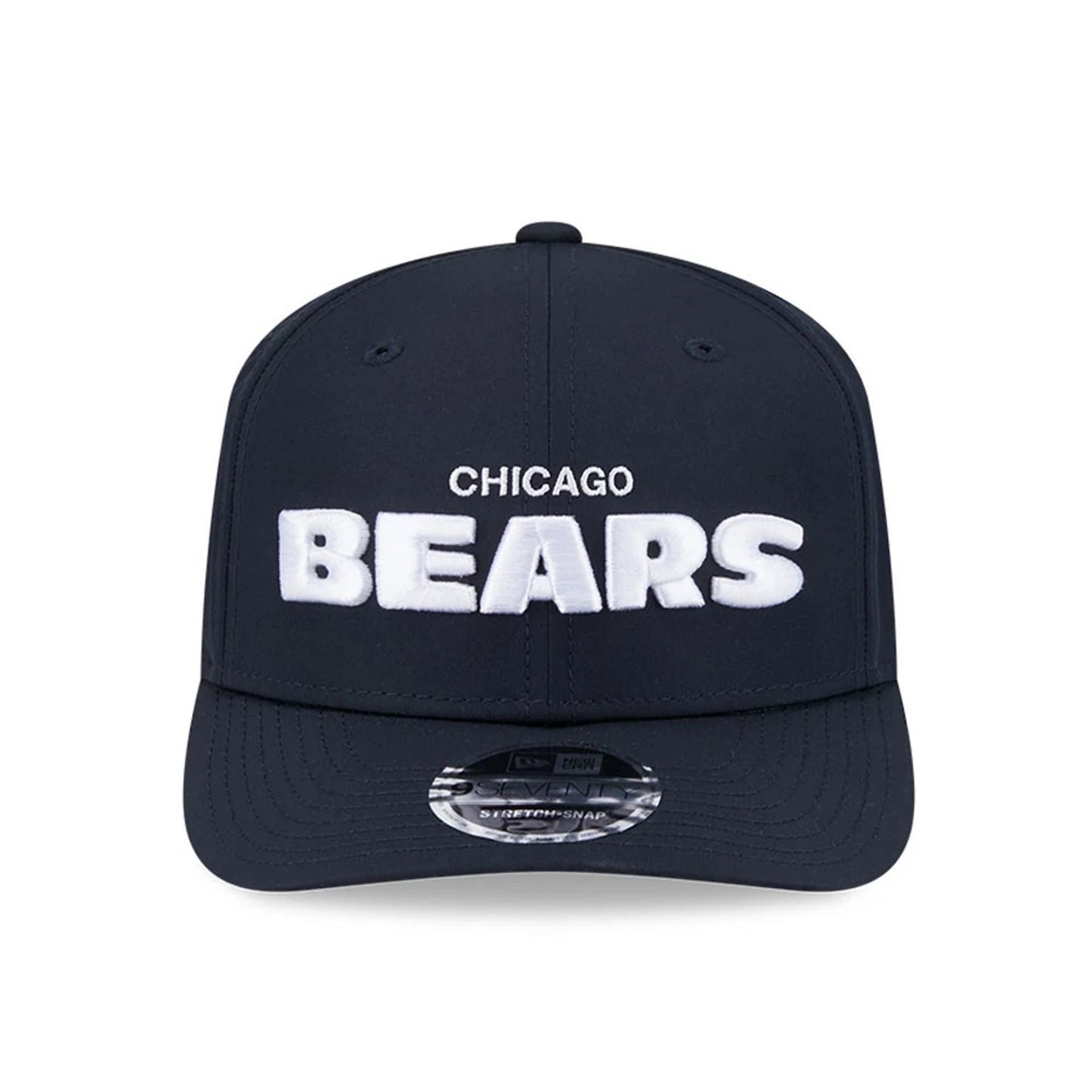This is a Chicago Bears NFL Coach Navy 9SEVENTY Stretch Snap Adjustable Cap 3