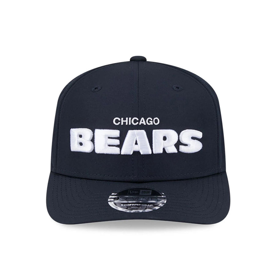 This is a Chicago Bears NFL Coach Navy 9SEVENTY Stretch Snap Adjustable Cap 3