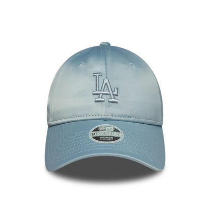 This is a LA Dodgers Womens Satin Bow Pastel Blue 9TWENTY Adjustable Cap 3
