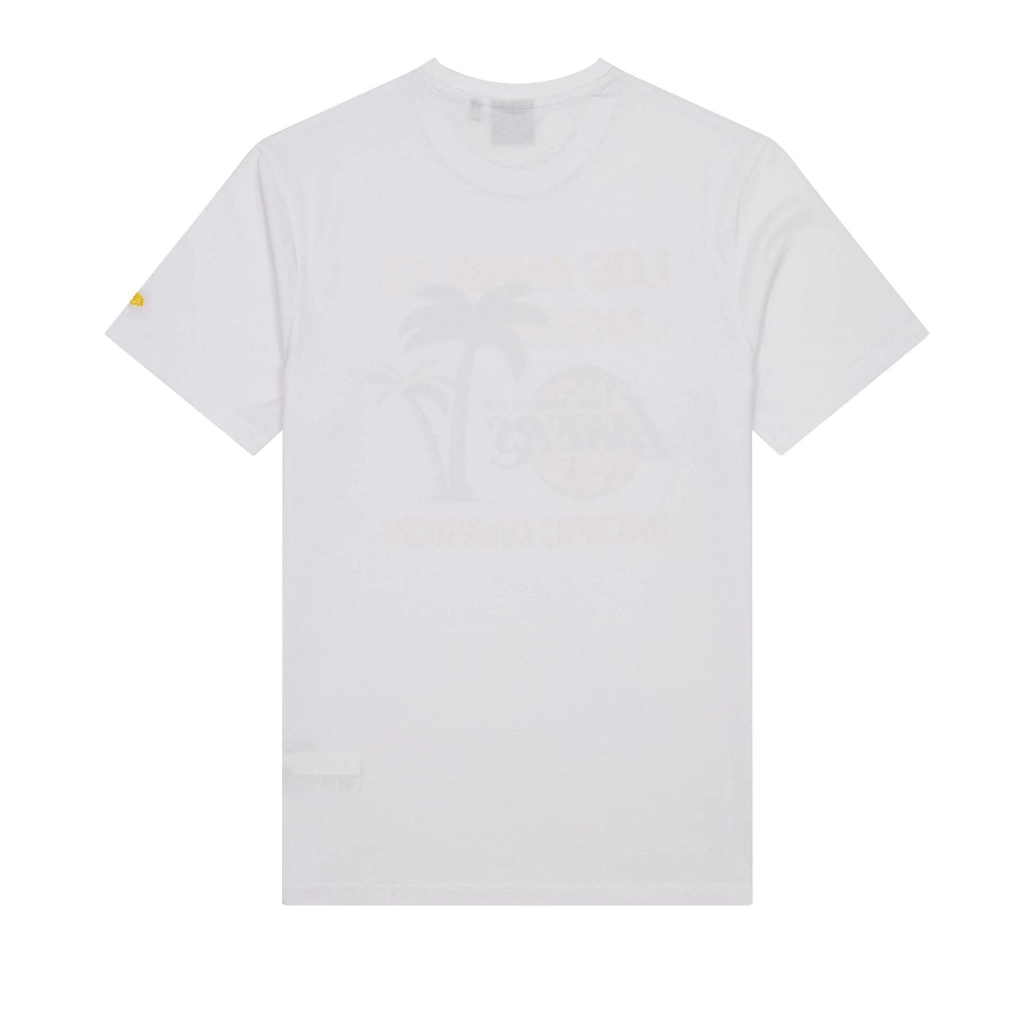 The Male model is wearing LA Lakers NBA Wordmark White T-Shirt 2