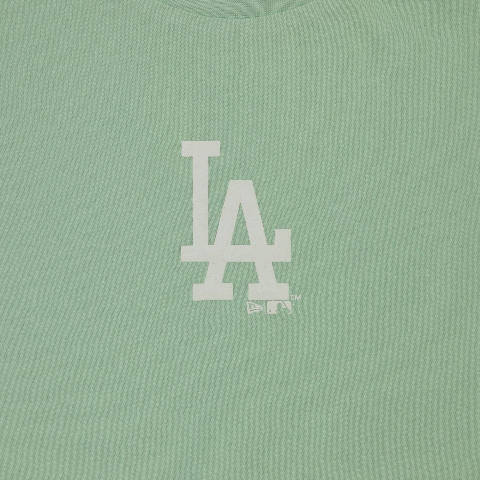 The Male model is wearing LA Dodgers MLB Pastel Green T-Shirt 3