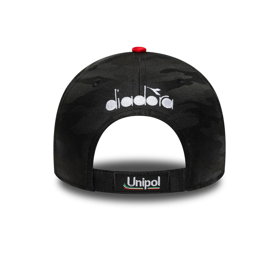 This is a Ducati Replica Francesco Bagnaia Black 9FORTY A-Frame Adjustable Cap 5