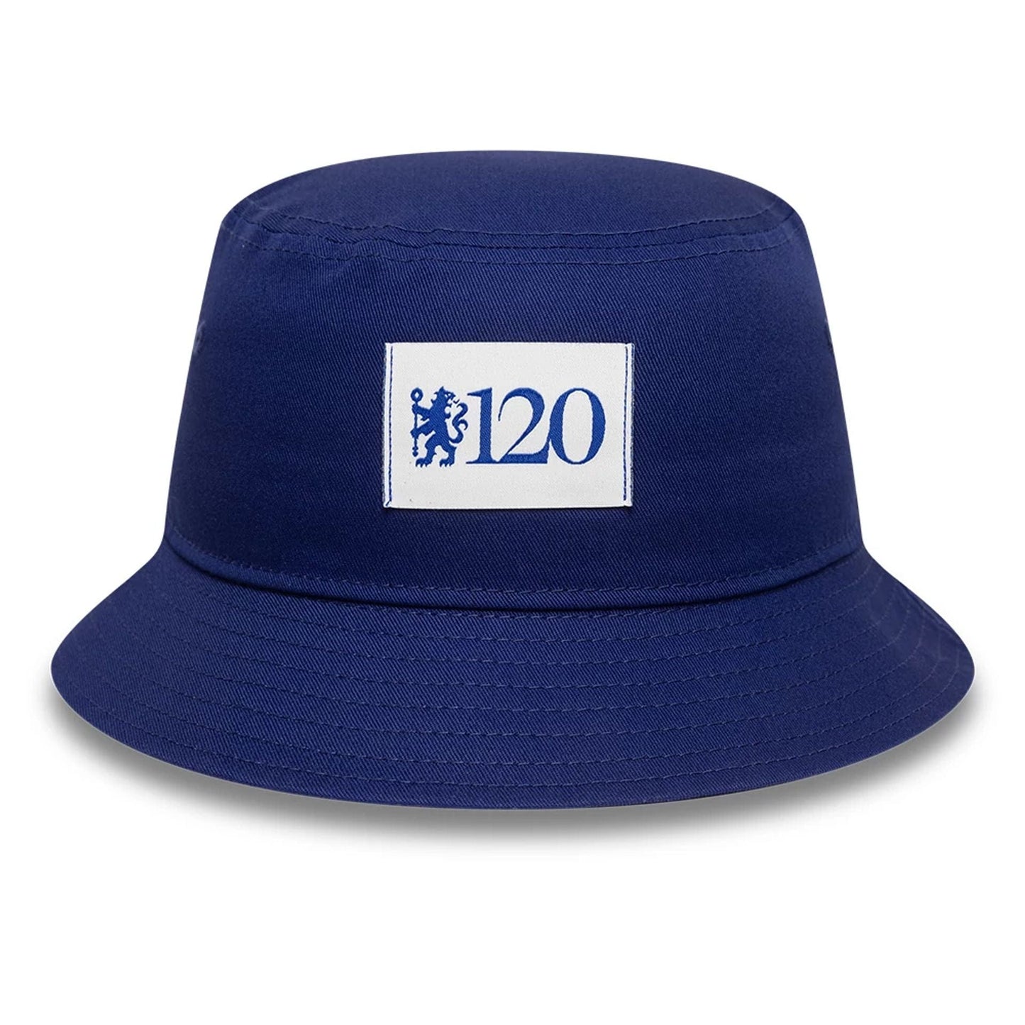 This is a Chelsea FC Lion Crest Patch Dark Blue Bucket Hat 1