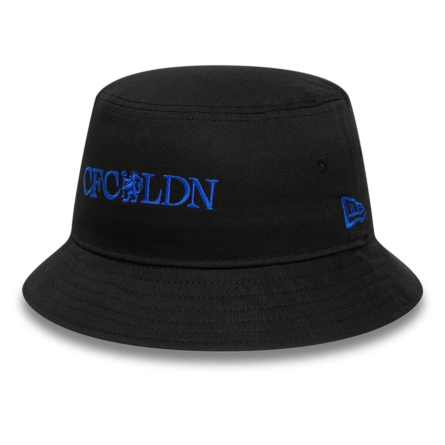 This is a Chelsea FC Lion Crest Wordmark Black Bucket Hat 3