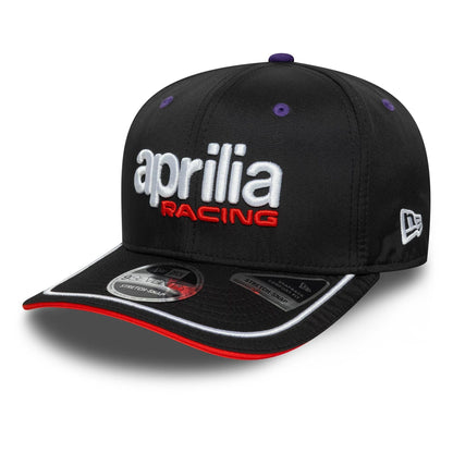 This is a Aprilia Team Black 9SEVENTY Stretch Snap Adjustable Cap 4