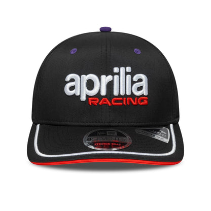 This is a Aprilia Team Black 9SEVENTY Stretch Snap Adjustable Cap 3