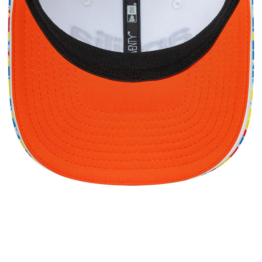 This is a Aprilia Barcelona Race Special White 9SEVENTY Stretch Snap Adjustable Cap 2