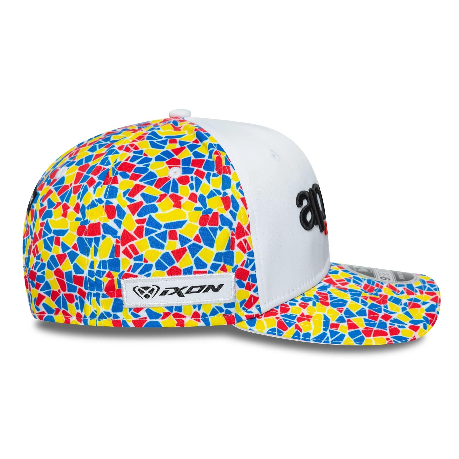 This is a Aprilia Barcelona Race Special White 9SEVENTY Stretch Snap Adjustable Cap 5