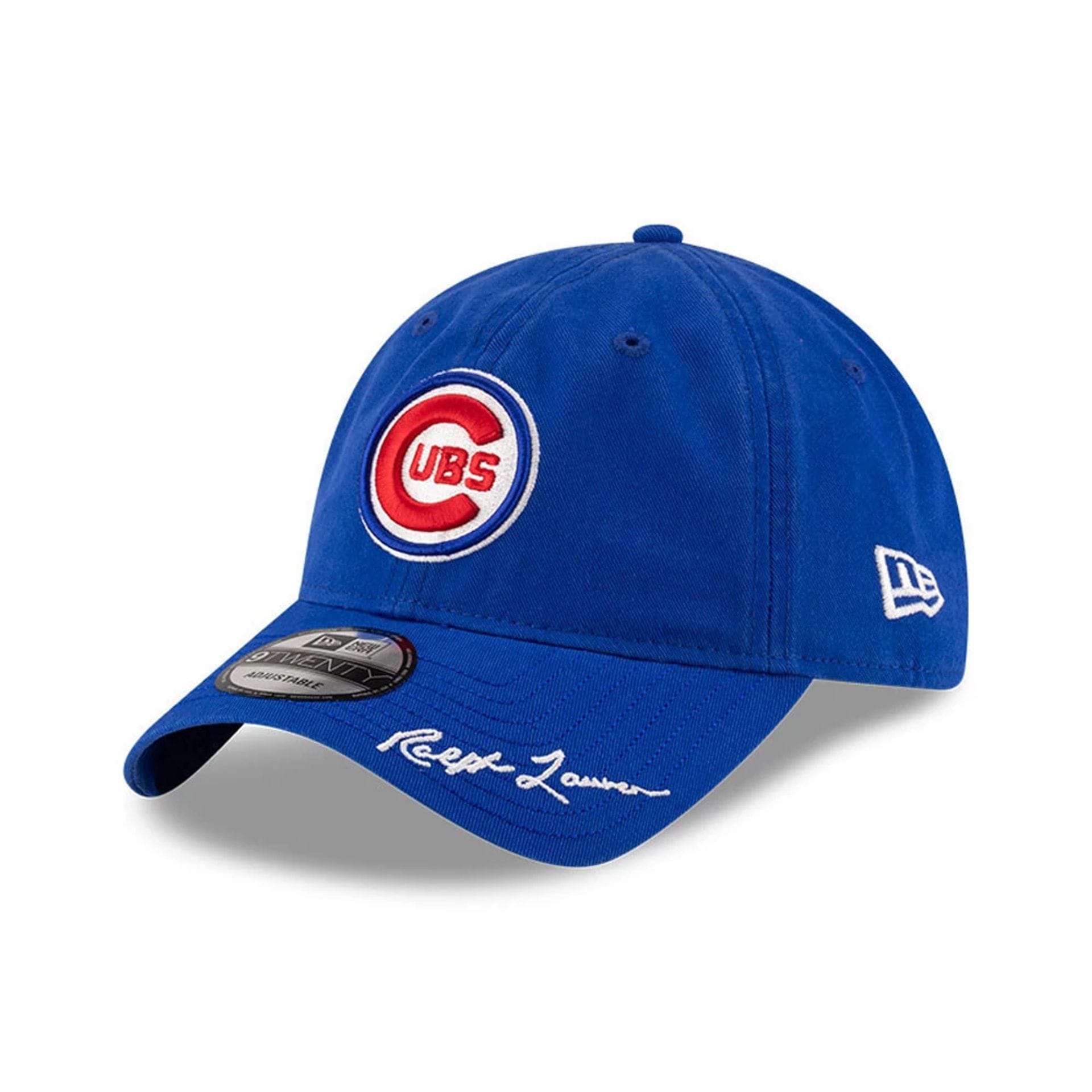 This is a Chicago Cubs Ralph Lauren X MLB Open Blue 9TWENTY Adjustable Cap 1