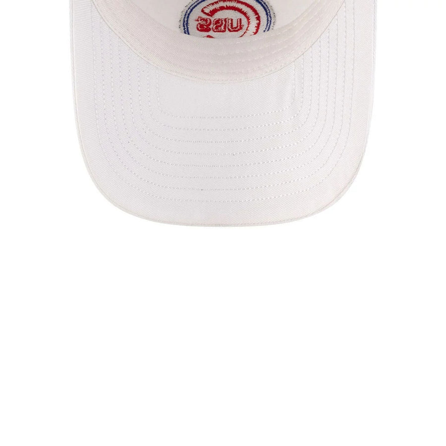 This is a Chicago Cubs Ralph Lauren X MLB Open White 9TWENTY Adjustable Cap 7