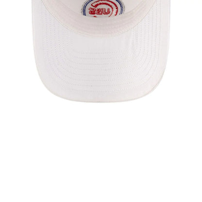 This is a Chicago Cubs Ralph Lauren X MLB Open White 9TWENTY Adjustable Cap 7