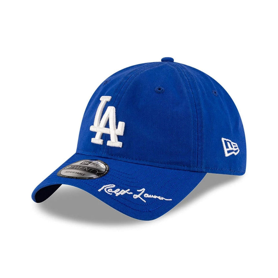 This is a LA Dodgers Ralph Lauren X MLB Open Blue 9TWENTY Adjustable Cap 1