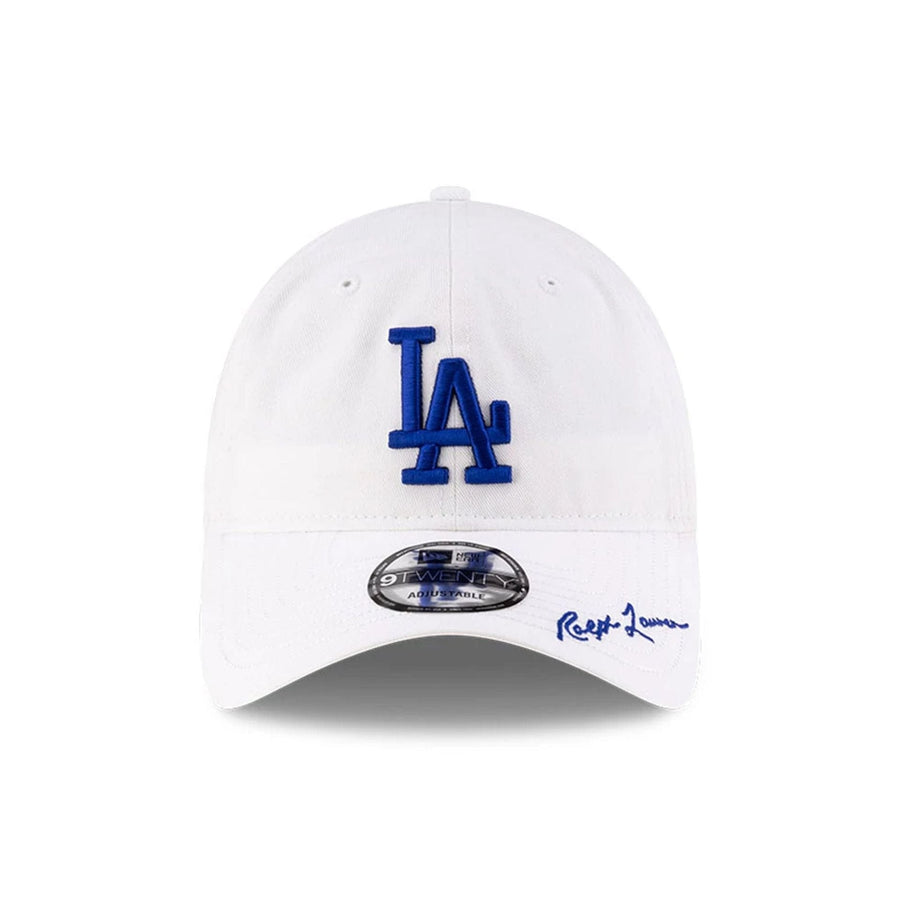 This is a LA Dodgers Ralph Lauren X MLB Open White 9TWENTY Adjustable Cap 2