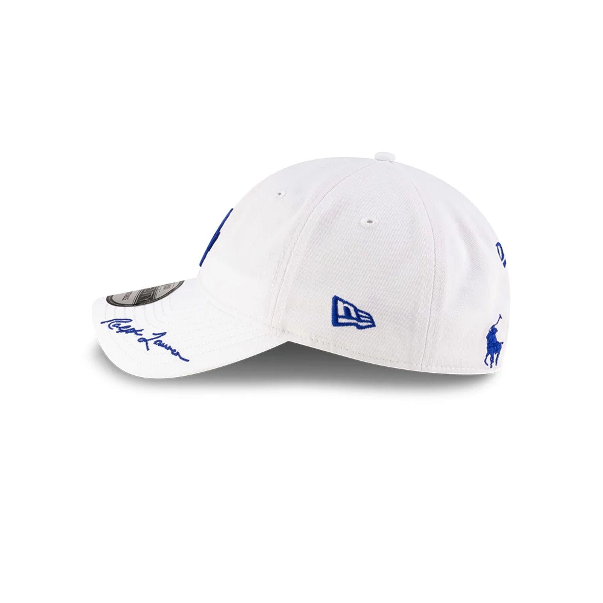This is a LA Dodgers Ralph Lauren X MLB Open White 9TWENTY Adjustable Cap 4