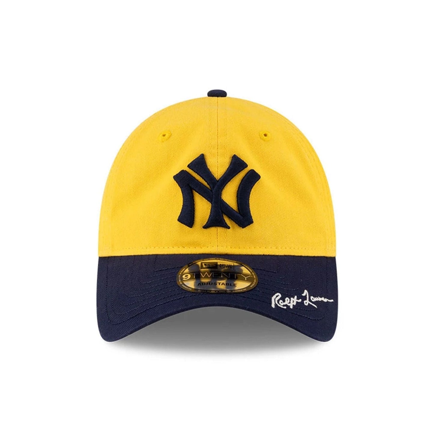 This is a New York Yankees Ralph Lauren X MLB Open Yellow 9TWENTY Adjustable Cap 2