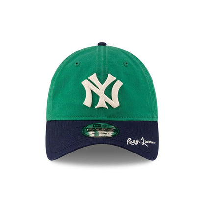 This is a New York Yankees Ralph Lauren X MLB Open Green 9TWENTY Adjustable Cap 2