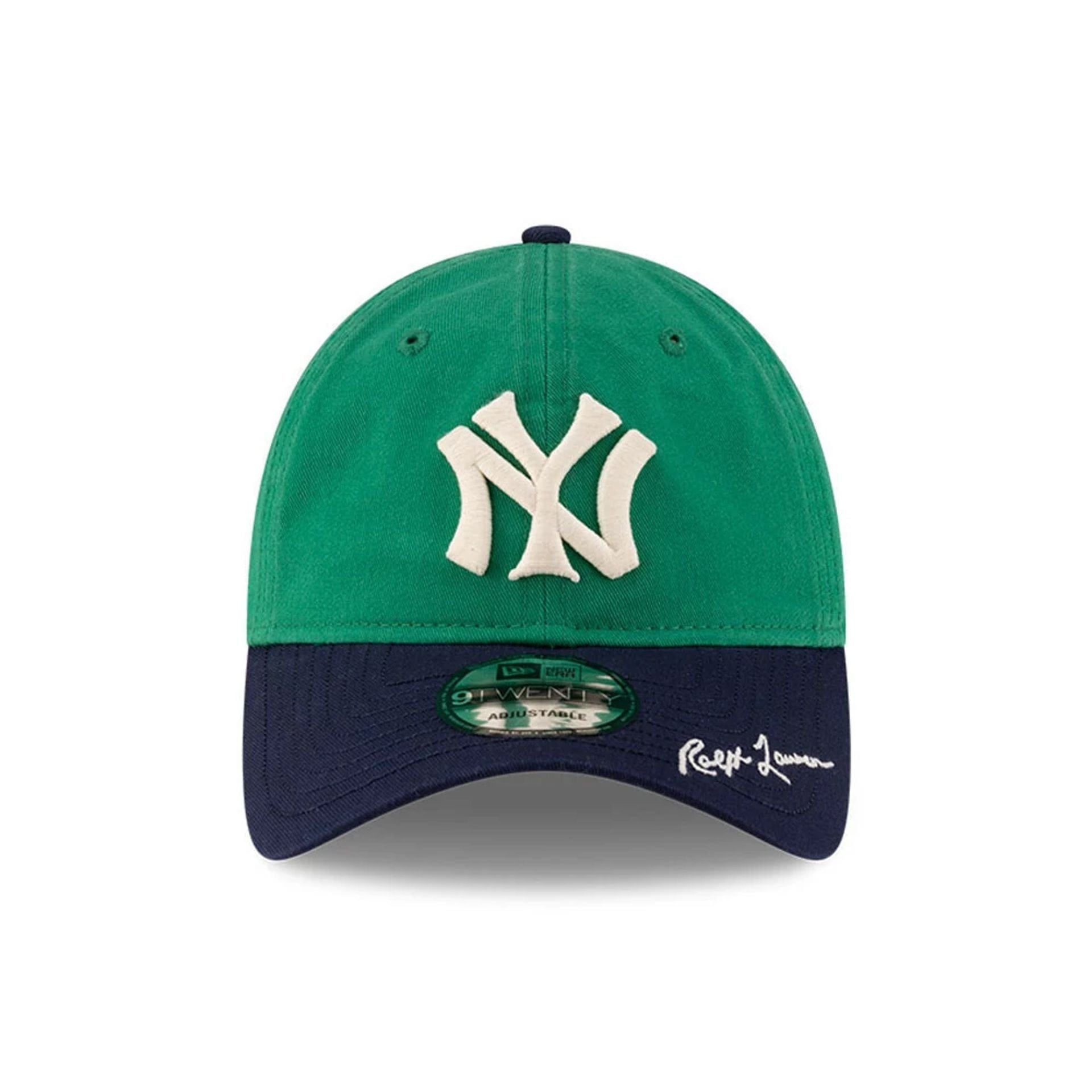 This is a New York Yankees Ralph Lauren X MLB Open Green 9TWENTY Adjustable Cap 2