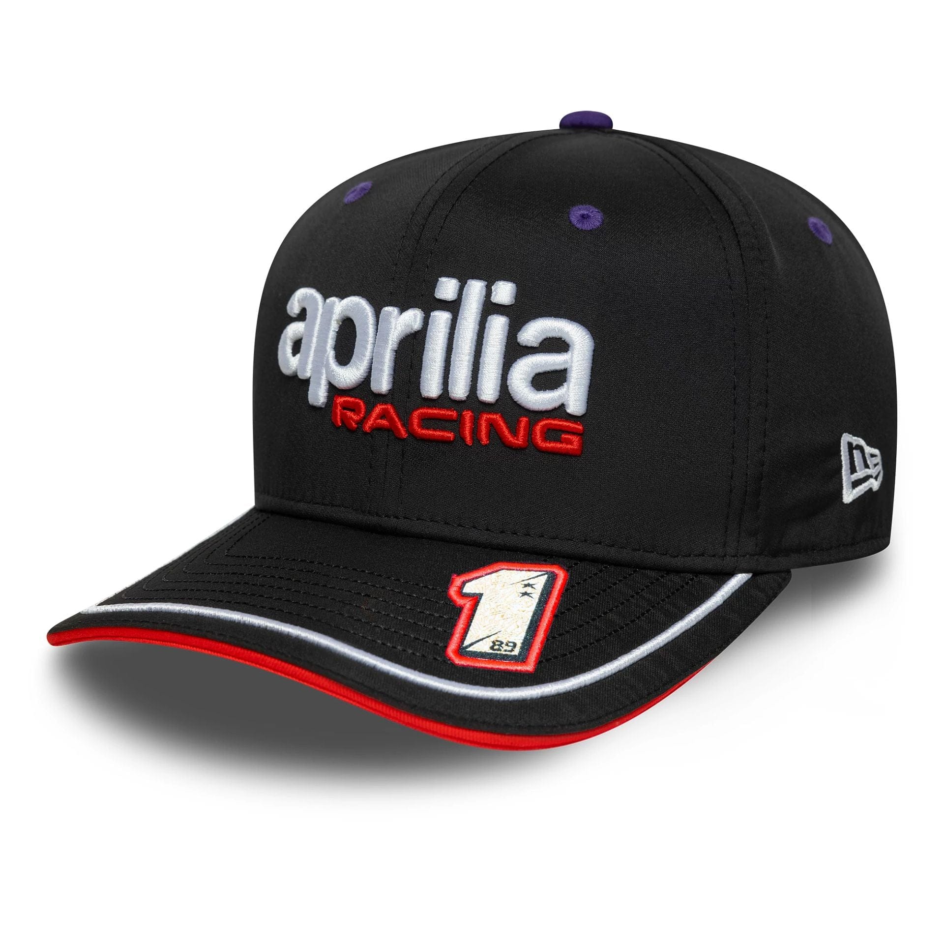 This is a Aprilia Replica Jorge Martin Black 9SEVENTY Stretch Snap Adjustable Cap 4