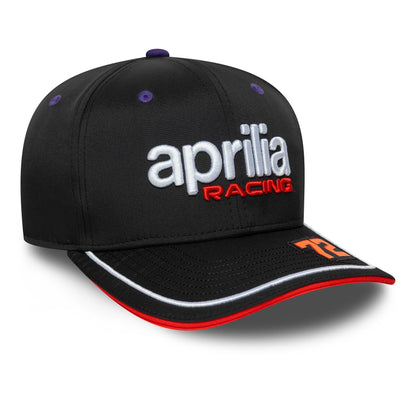 This is a Aprilia Replica Marco Bezzecchi Black 9SEVENTY Stretch Snap Adjustable Cap 4