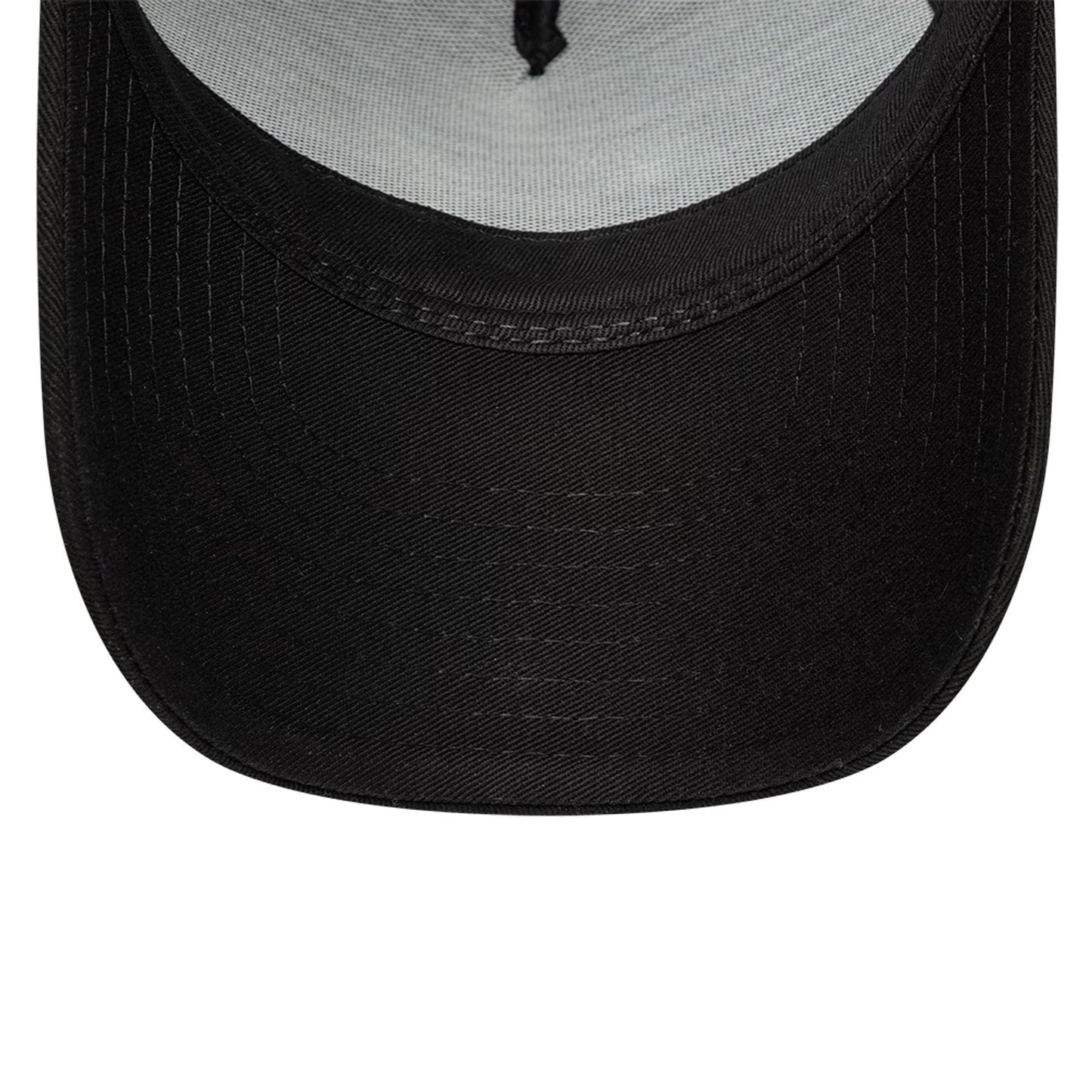 This is a AC Milan Youth Puff Print Black 9FORTY A-Frame Trucker Adjustable Cap 7