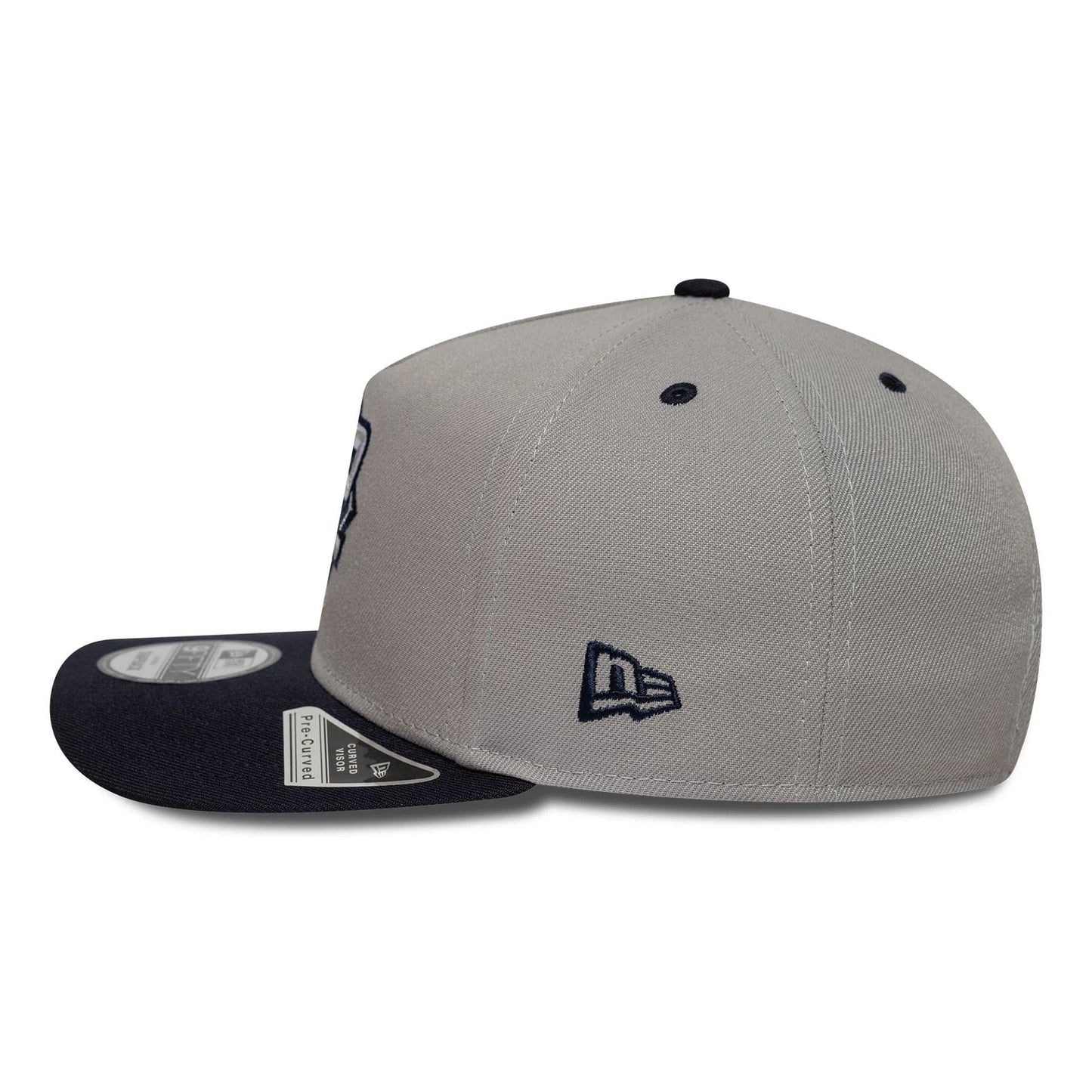 This is a New York Yankees MLB Player Grey 9FIFTY A-Frame Snapback Adjustable Cap 6