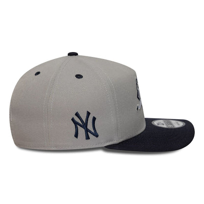This is a New York Yankees MLB Player Grey 9FIFTY A-Frame Snapback Adjustable Cap 5