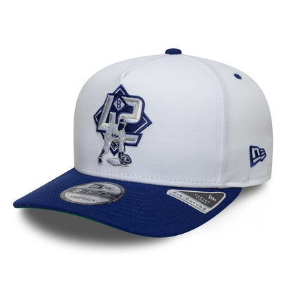 This is a Brooklyn Dodgers MLB Player White 9FIFTY A-Frame Snapback Adjustable Cap 4