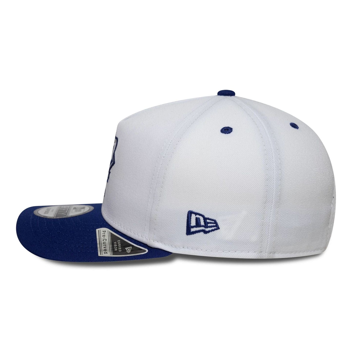 This is a Brooklyn Dodgers MLB Player White 9FIFTY A-Frame Snapback Adjustable Cap 6
