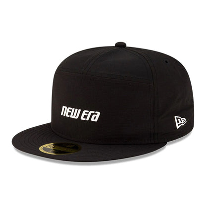 This is a New Era 59FIFTY Day Black 59FIFTY Split Panel Fitted Cap 1