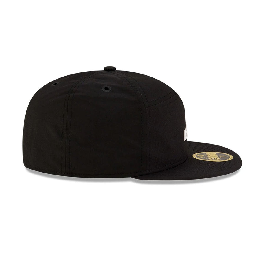 This is a New Era 59FIFTY Day Black 59FIFTY Split Panel Fitted Cap 6