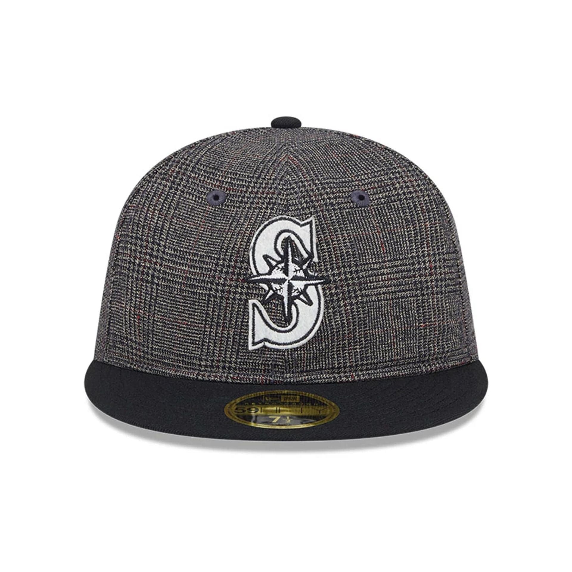 This is a Seattle Mariners 59FIFTY Day Black Retro Crown 59FIFTY Fitted Cap 3