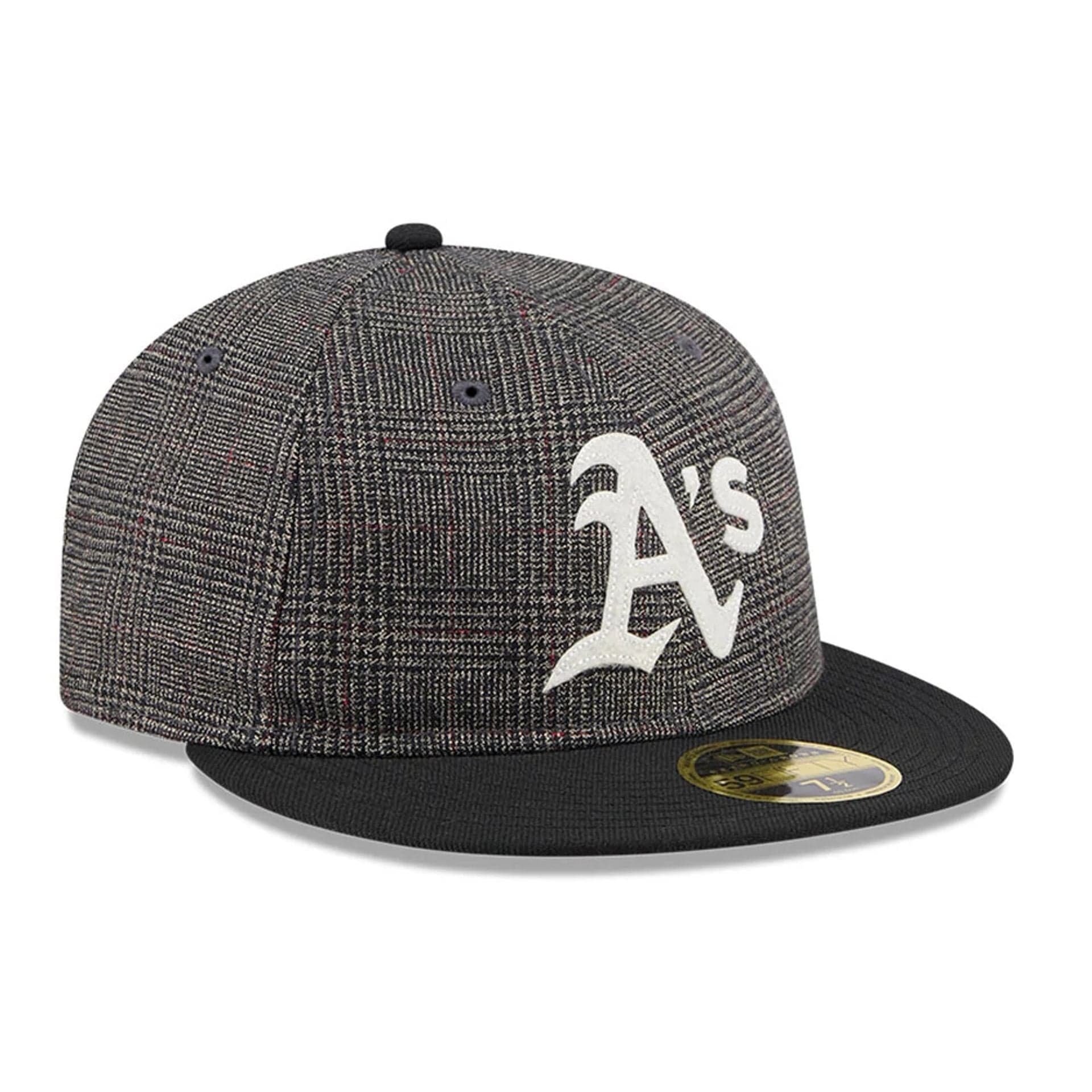 This is a Oakland Athletics 59FIFTY Day Black Retro Crown 59FIFTY Fitted Cap 4