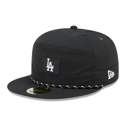 This is a LA Dodgers 59FIFTY Day Black 59FIFTY Split Panel Fitted Cap 1