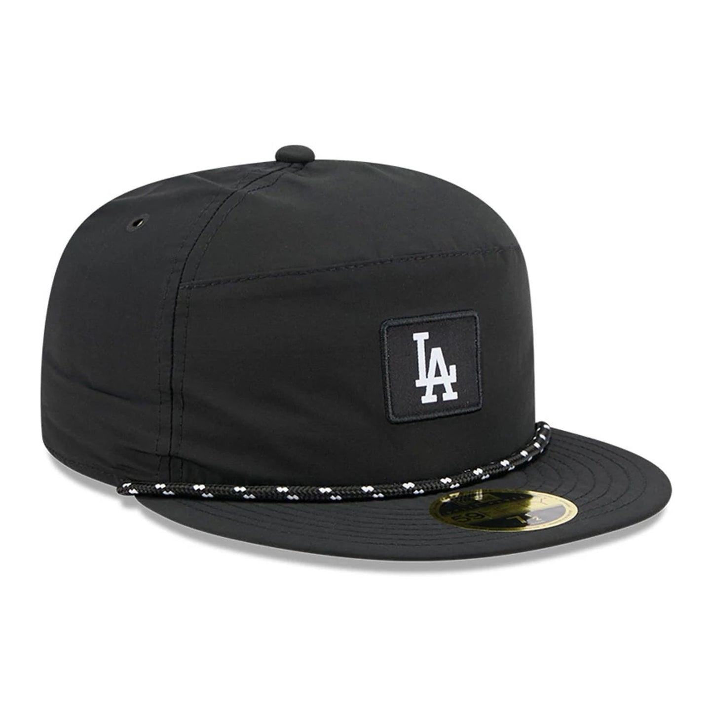 This is a LA Dodgers 59FIFTY Day Black 59FIFTY Split Panel Fitted Cap 4