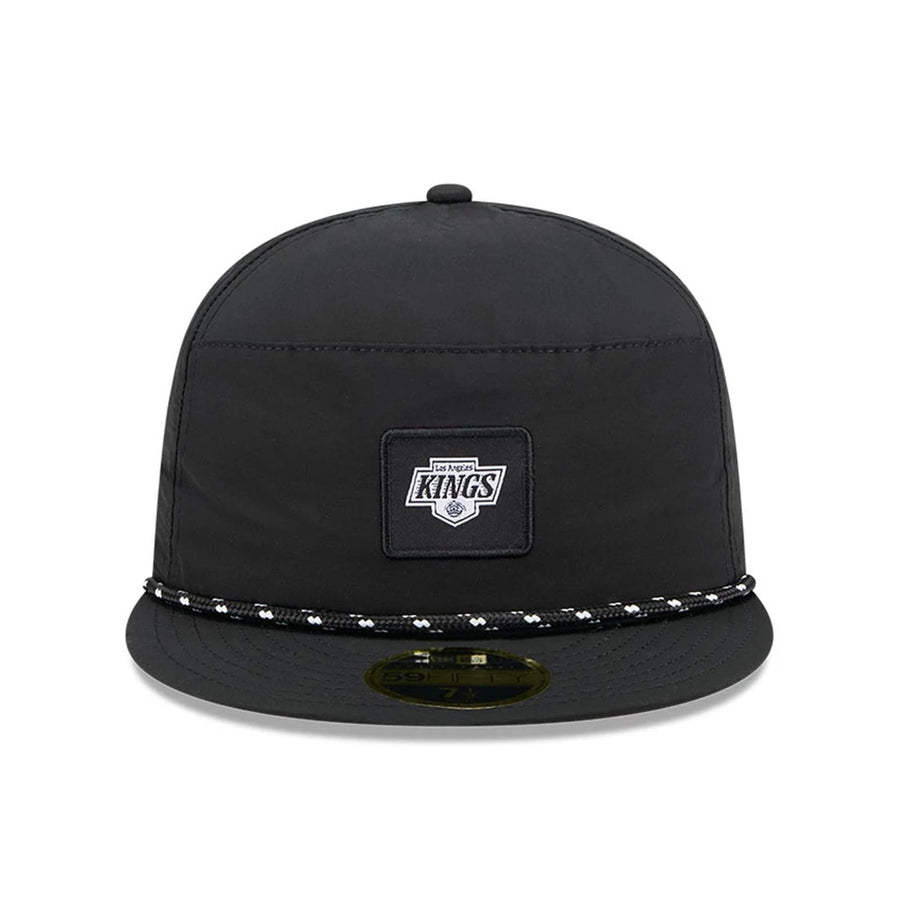 This is a LA Kings 59FIFTY Day Black 59FIFTY Split Panel Fitted Cap 3