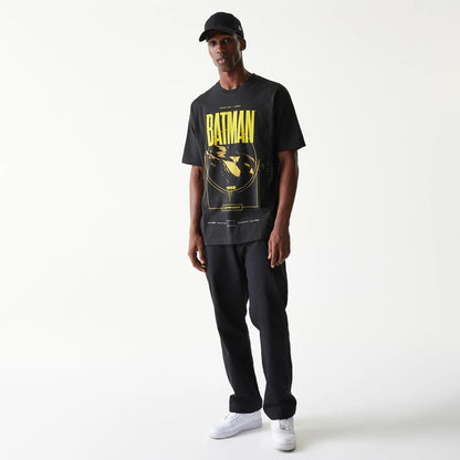 The Male model is wearing Batman Batmobile Black T-Shirt 7