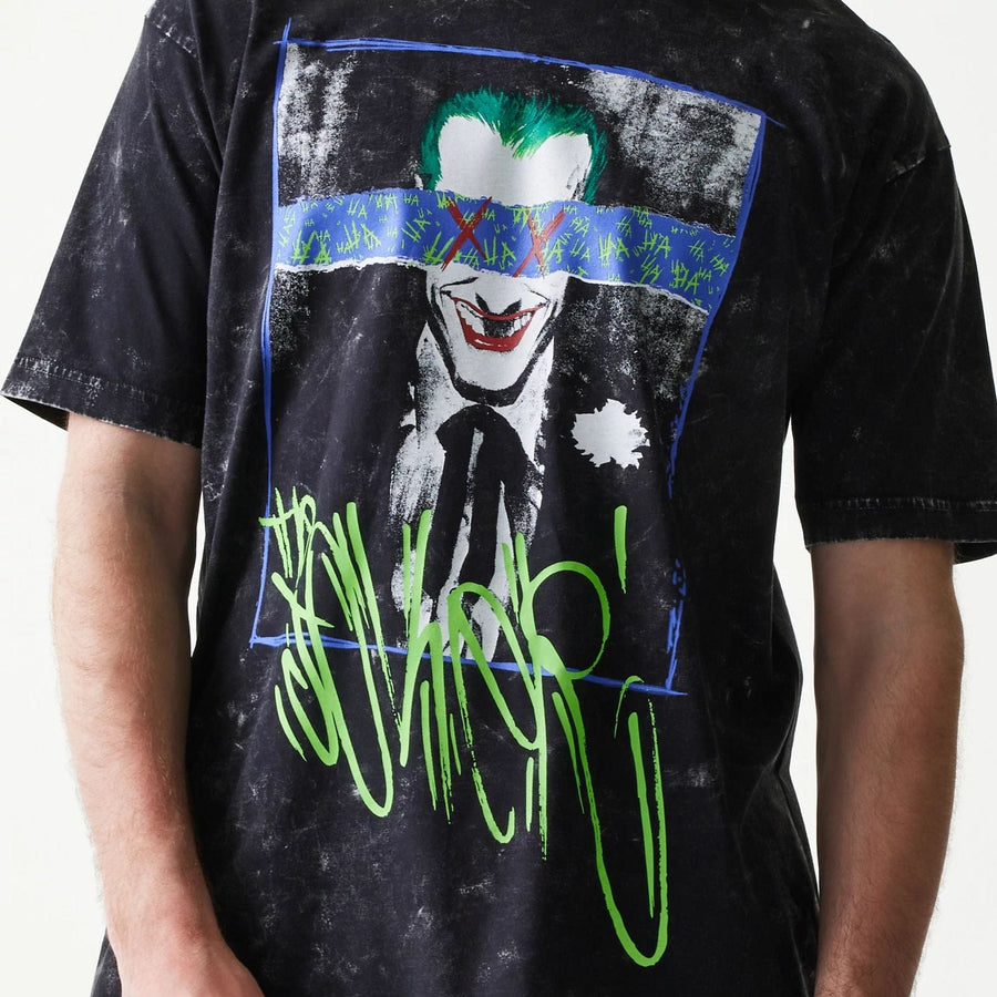 The Male model is wearing Joker Batman Black T-Shirt 4
