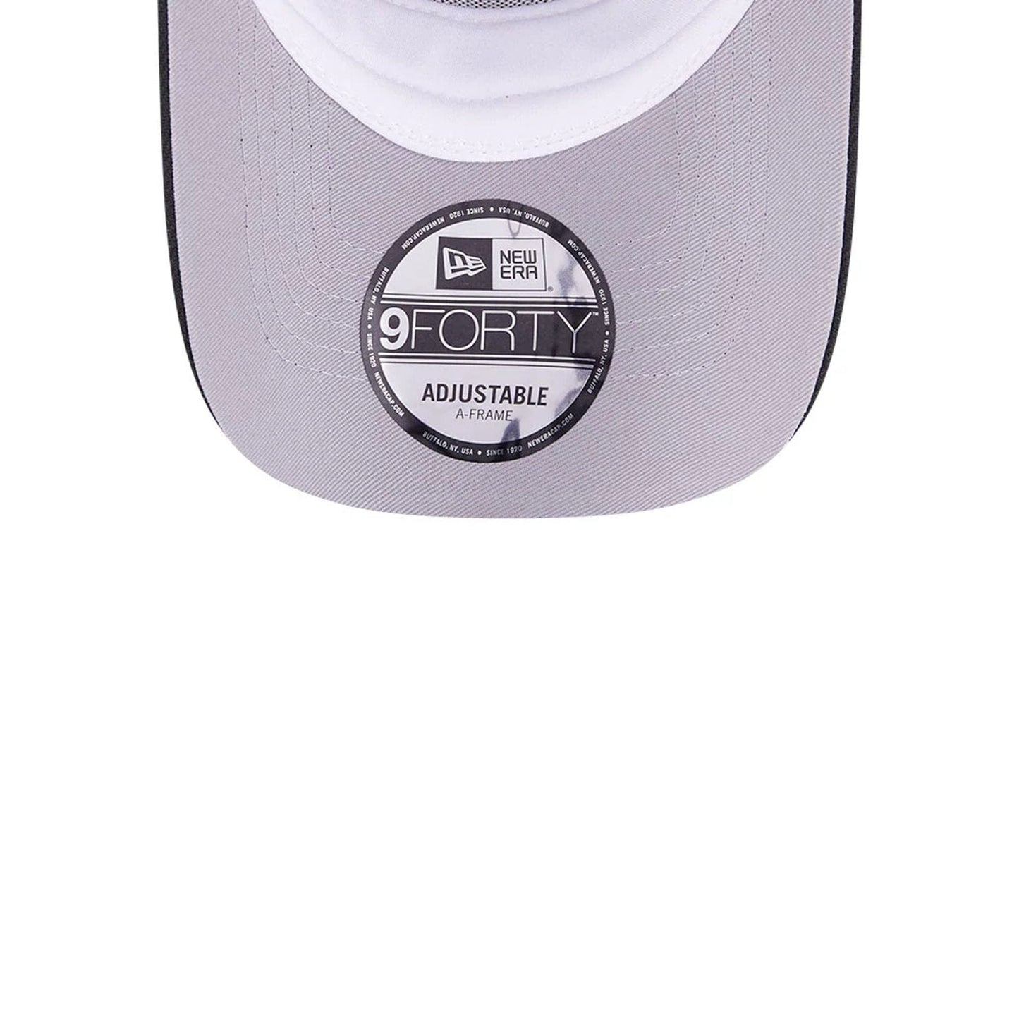 This is a LA Dodgers Ornate Visor Black 9FORTY A-Frame Adjustable Cap 2