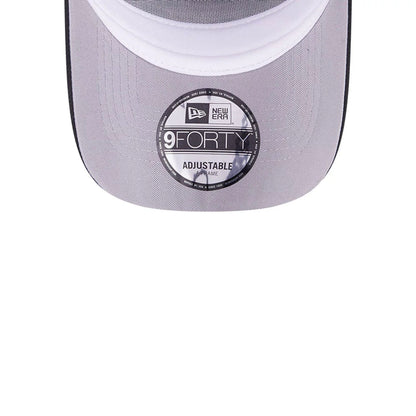 This is a Chicago White Sox Ornate Visor Black 9FORTY A-Frame Adjustable Cap 2