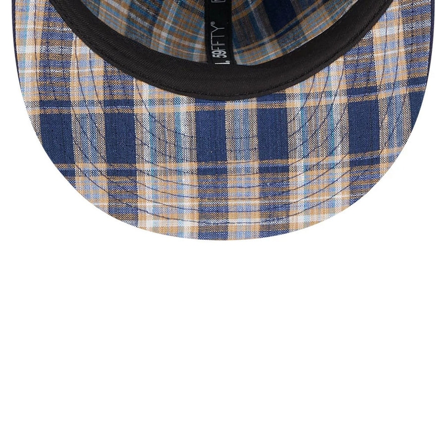 This is a Pittsburgh Pirates Pattern Undervisor Dark Blue 59FIFTY Fitted Cap 2