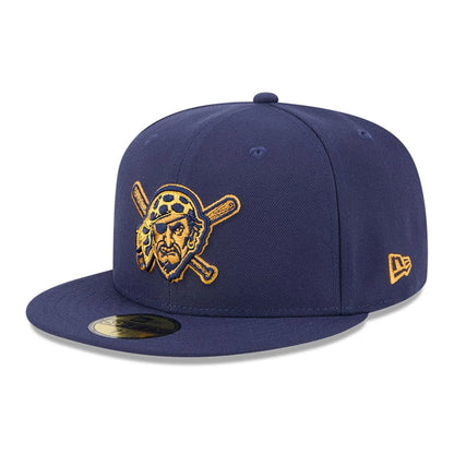 This is a Pittsburgh Pirates Pattern Undervisor Dark Blue 59FIFTY Fitted Cap 4
