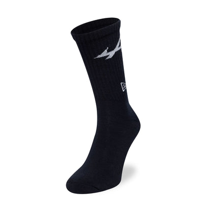 This is a Alpine Racing Alpine Logo Navy 3 Pack Crew Socks 6