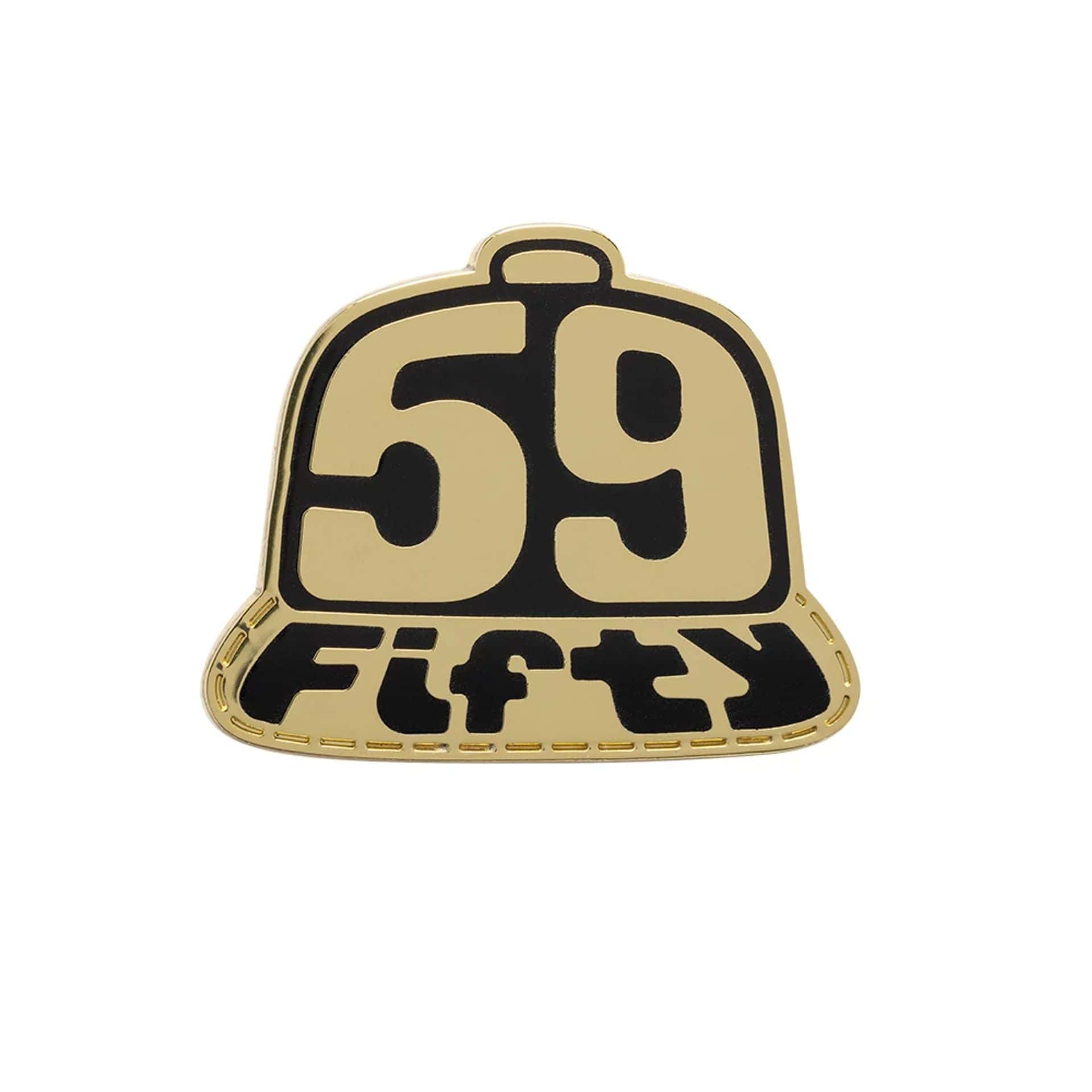 This is a 59FIFTY Day Cap Gold Pin Badge 1