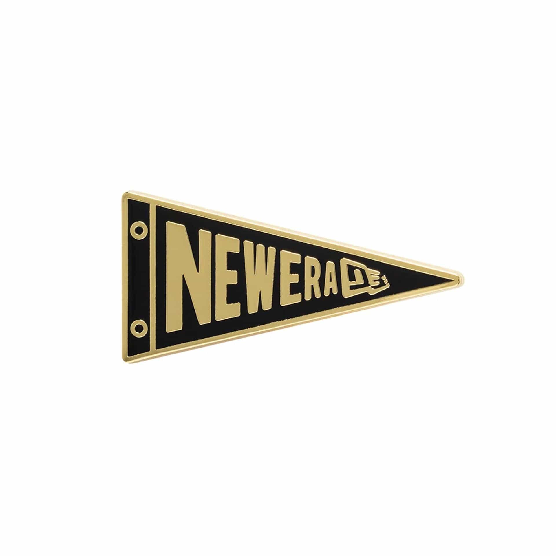 This is a 59FIFTY Day Pennant Flag Gold Pin Badge 1