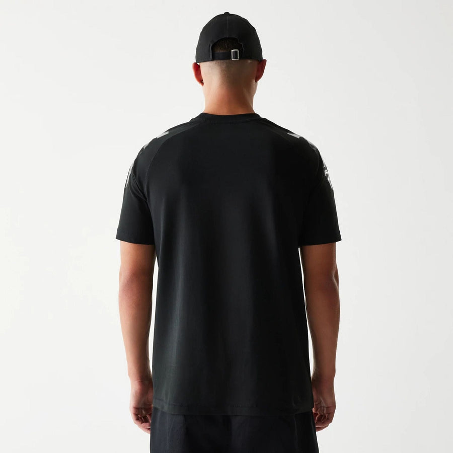 The Male model is wearing Kansas City Chiefs NFL 3RD Down Black T-Shirt 2