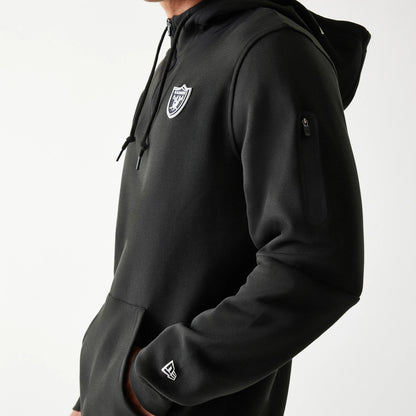 The Male model is wearing Las Vegas Raiders NFL 3RD Down Black Pullover Hoodie 5
